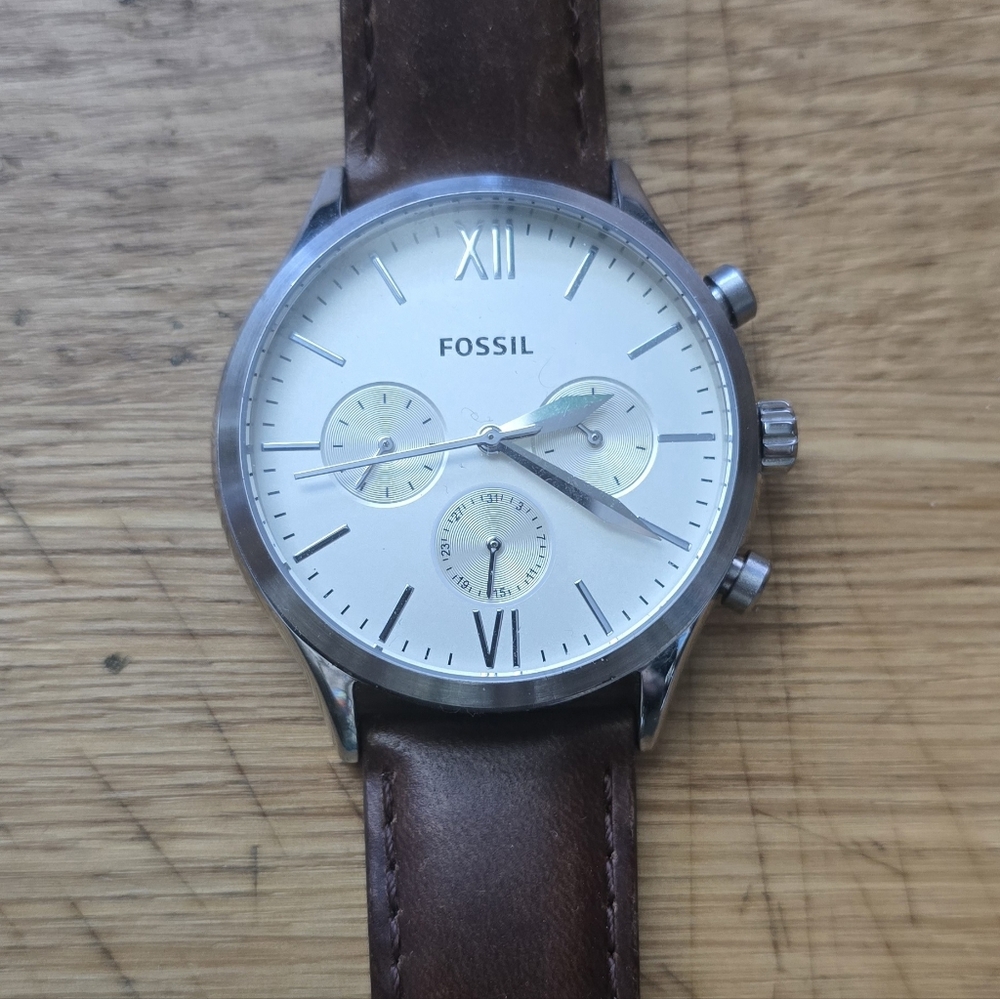 Fenmore Fossil Watch in Brown